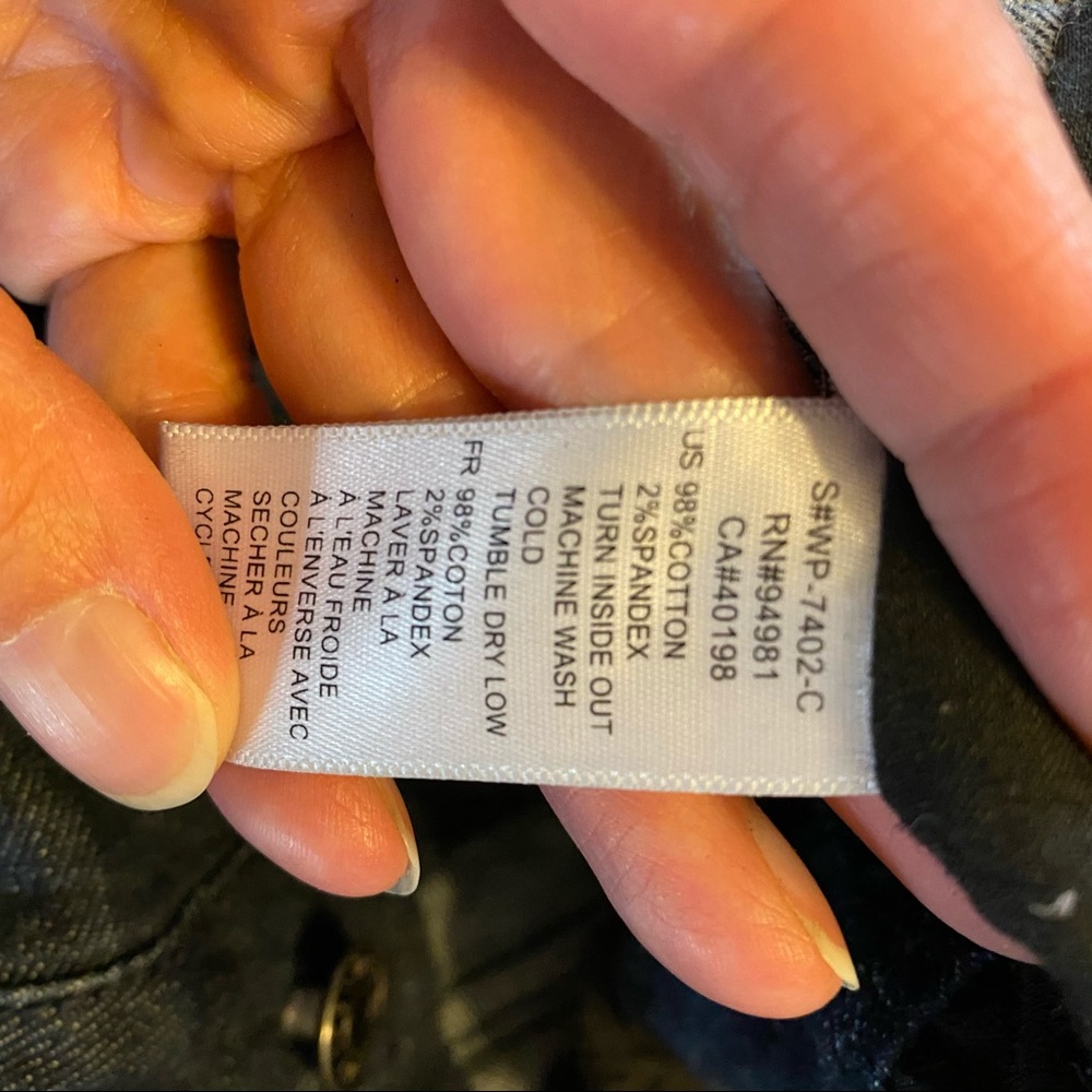 Retro High-waist Denim Shorts Dark Wash Size 27 - Picture 10 of 10